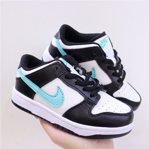 Youth Running Weapon SB Dunk White/Black Shoes 007